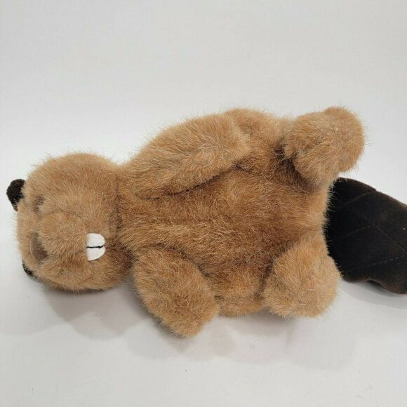 Vintage  1989 APPLAUSE Bravo BEAVER Sherwood Plush 10" - Picture 5 of 7